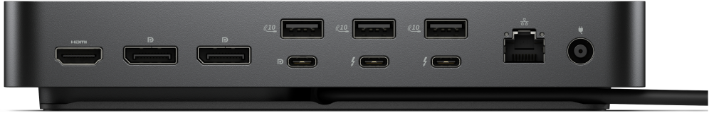DELL SD25TB5 Alámbrico Thunderbolt 5 Negro - detalle