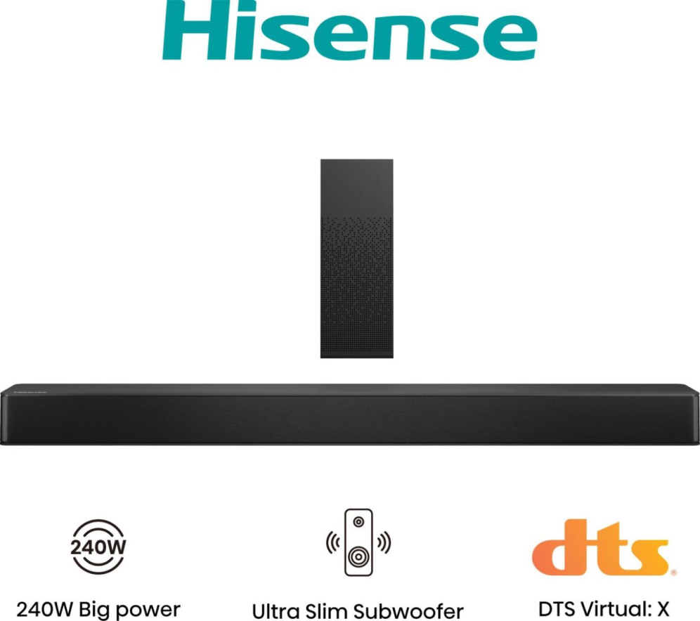 Hisense HS2100 Negro 2.1 canales 240 W - detalle
