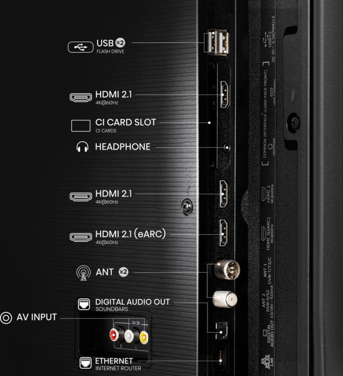 Hisense 50E77NQ 127 cm (50") 4K Ultra HD Smart TV Wifi Negro 350 cd / m²