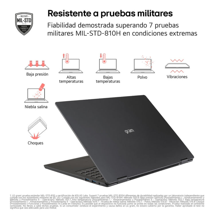 LG Gram 15Z80T-G.AU88B ordenador portatil AMD Ryzen AI 7 350 Portátil 39.6 cm (15.6") Full HD 32 GB LPDDR5x-SDRAM 1 TB SSD Wi-Fi 6E (802.11ax) Windows 11 Home Español Negro