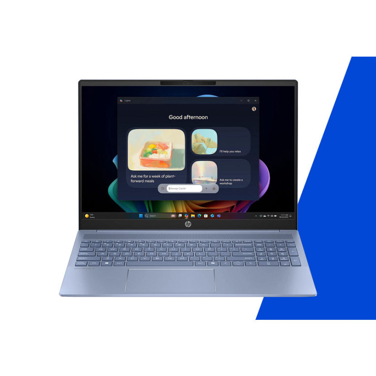 HP OmniBook 5 NGAI OmniBook 5 Next Gen AI 16-ag1005ns Copilot+ PC AMD Ryzen AI 7 350 Portátil 40.6 cm (16") 2K 16 GB LPDDR5x-SDRAM 1 TB SSD Wi-Fi 6 (802.11ax) Windows 11 Home Azul