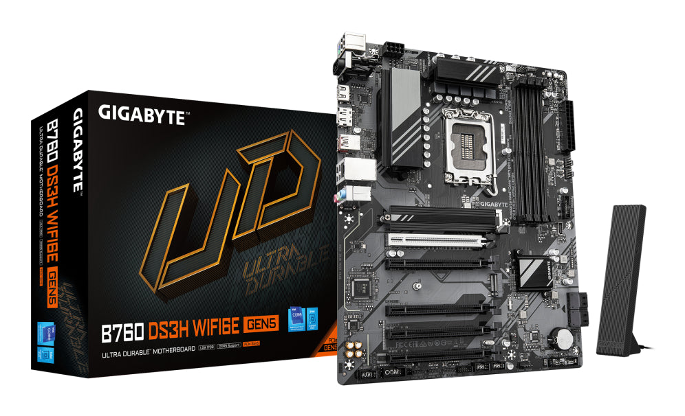Placa base GIGABYTE B760 DS3H WIFI6E GEN5 Intel B760 Express LGA 1700 ATX