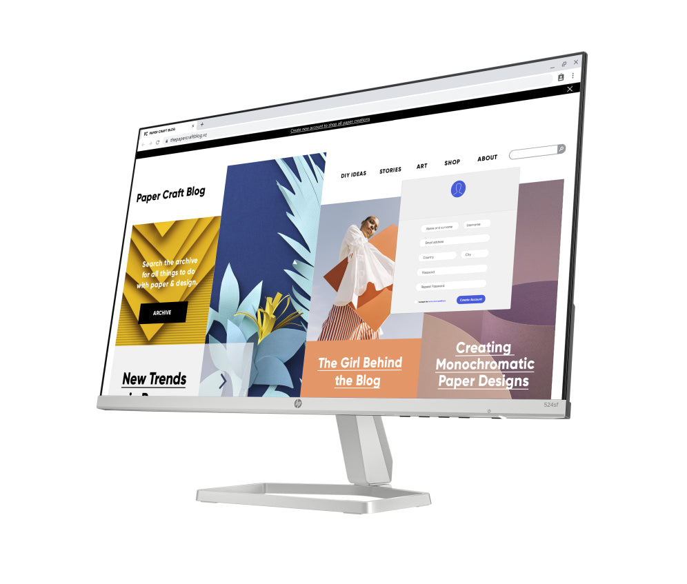 Monitor HP FHD serie 5 de 23,8 polgadas - 524 pés cadrados