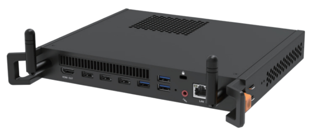 MAXHUB MT71E PCs/estación de trabajo Intel® Core™ i5 i5-12450H 12 GB DDR4-SDRAM 256 GB Windows 11 Pro Chasis montado en bastidor Mini PC Negro - detalle