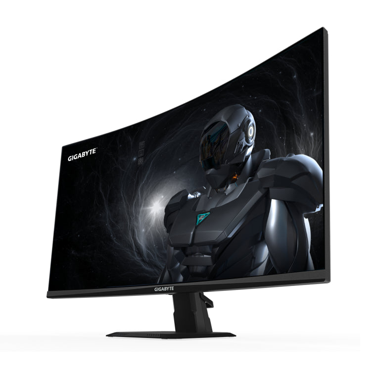Monitor curvo para xogos GIGABYTE GS27FC2 de 27 polgadas FHD - 1920 x 1080. 240 Hz. 1 ms. 350 cd/m². HDR Ready. HDMI 2.0. Displayport 1.4