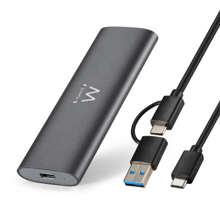 Ewent EW7060 caja para disco duro externo Caja externa para unidad de estado sólido (SSD) Gris Oscuro - detalle