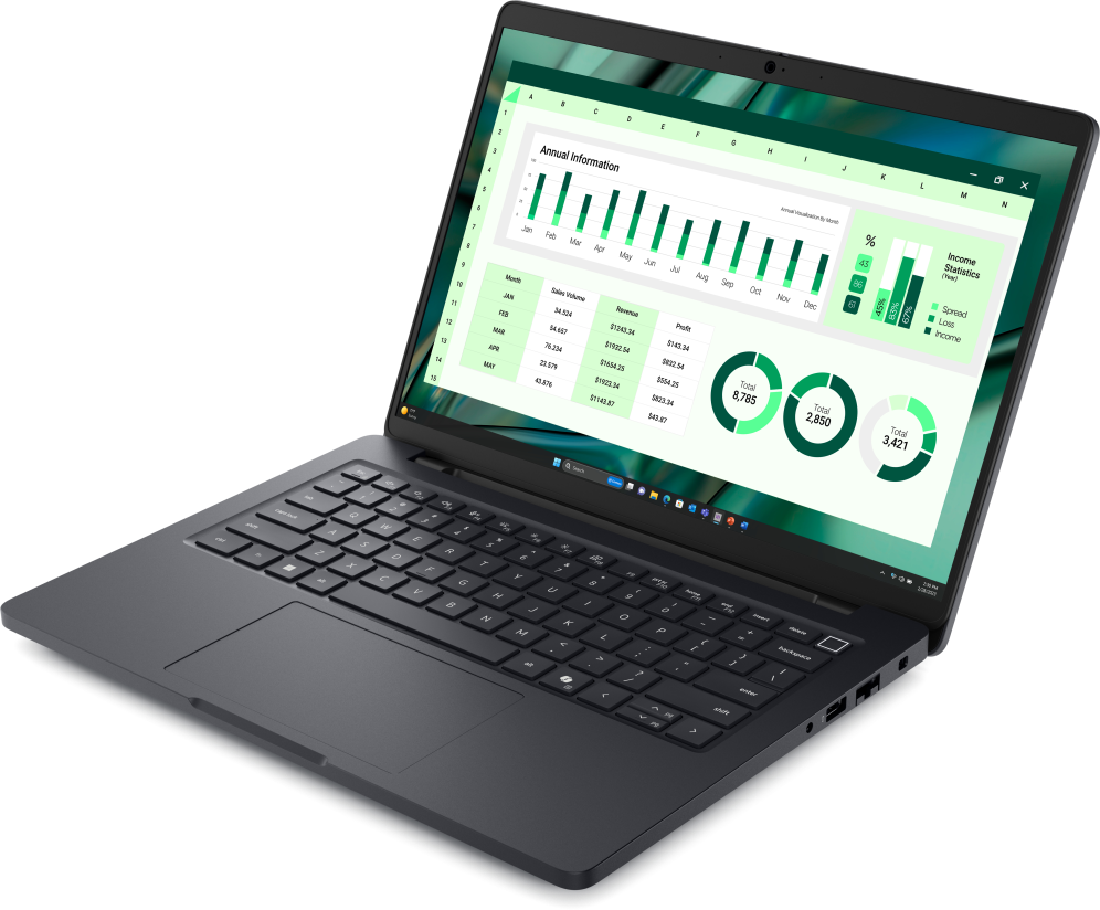 DELL Pro Max 14 MC14250 Intel Core Ultra 7 265H Estación de trabajo móvil 35.6 cm (14") Full HD+ 16 GB LPDDR5x-SDRAM 512 GB SSD NVIDIA RTX PRO 500 Blackwell Wi-Fi 7 (802.11be) Windows 11 Pro Español Negro - detalle