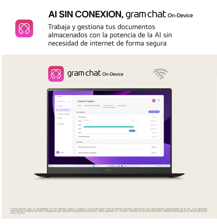 LG Gram 15Z80T-G.AS58B ordenador portatil Copilot+ PC AMD Ryzen AI 5 340 Portátil 38.1 cm (15") Full HD 16 GB LPDDR5-SDRAM 1 TB SSD Wi-Fi 6E (802.11ax) Windows 11 Home Español Negro