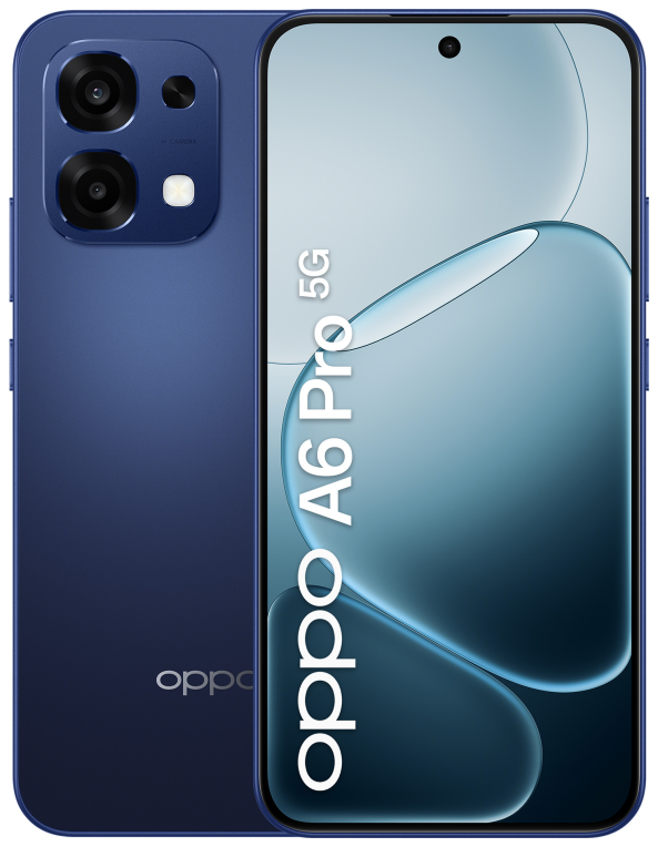 OPPO A6 Pro 5G 16.7 cm (6.57") SIM doble Android 15 USB Tipo C 8 GB 256 GB 6500 mAh Azul - detalle