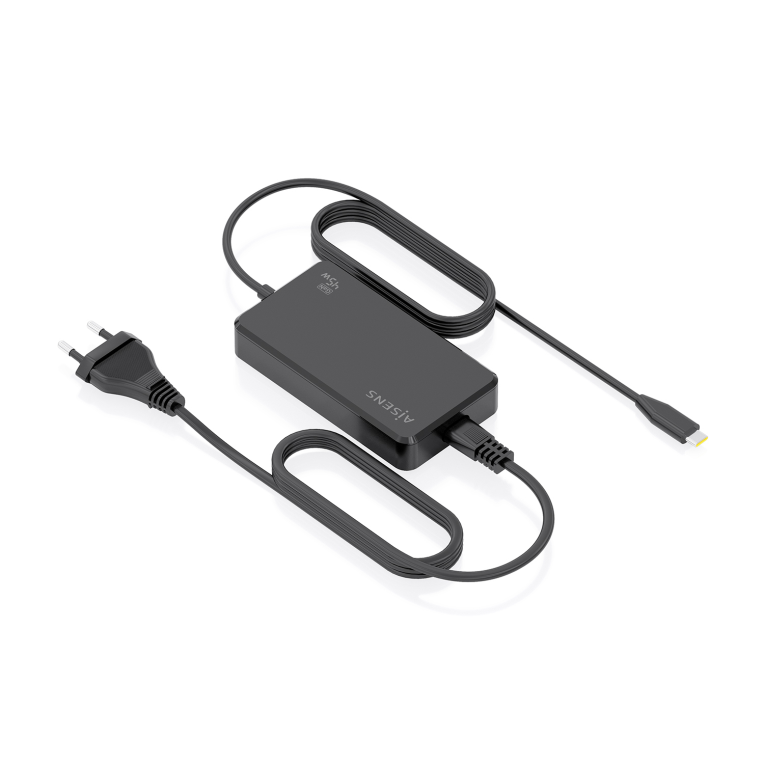 AISENS Cargador De Sobremesa GaN 45W PD3.0 1xUSB-C 1.8m. Negro - detalle