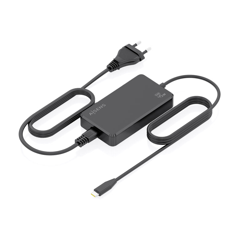 AISENS Carregador De Sobretaula GaN 45W PD3.0 1xUSB-C 1.8m. Negre