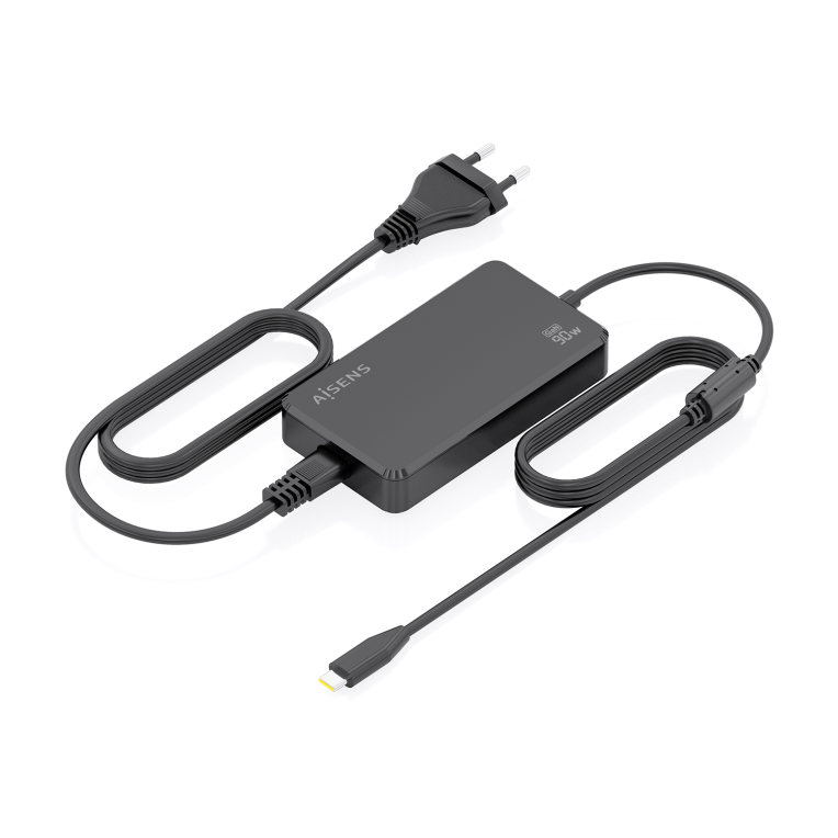 AISENS Cargador De Sobremesa GaN 90W PD3.0 1xUSB-C 1.8m. Negro - detalle