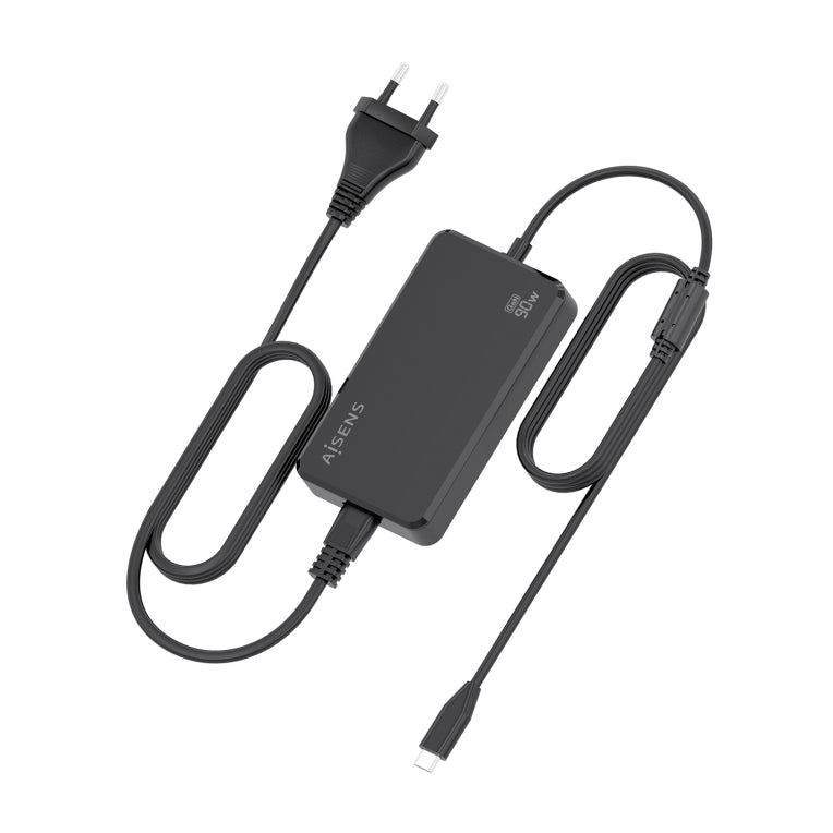 AISENS Carregador De Sobretaula GaN 90W PD3.0 1xUSB-C 1.8m. Negre