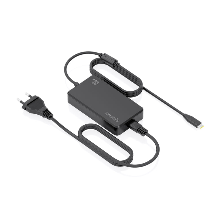 AISENS Carregador De Sobretaula GaN 100W PD3.0 1xUSB-C 1.8m. Negre