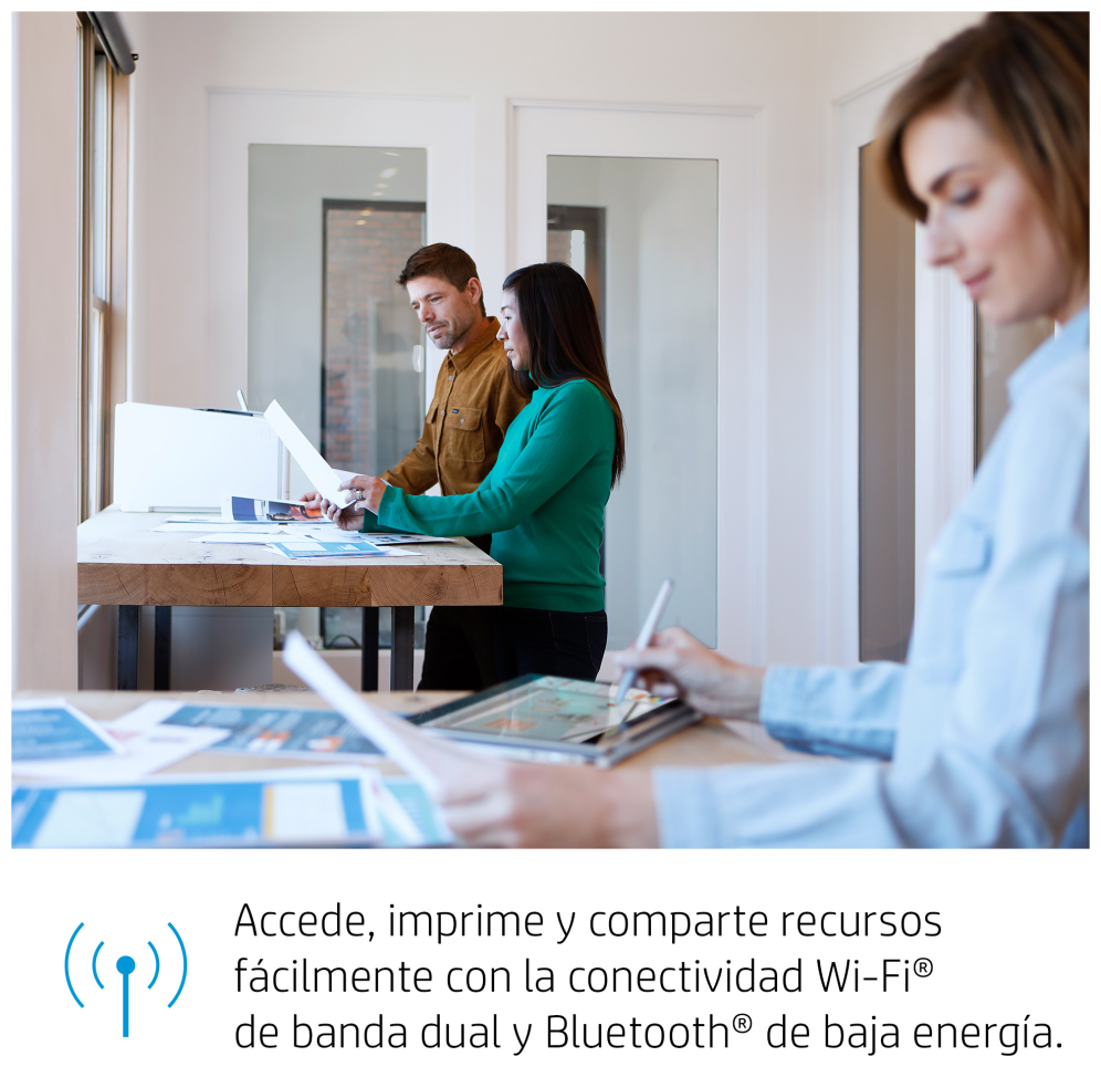 HP LaserJet Pro M454dn Color Impresora. Solo Ethernet; A doble cara - detalle