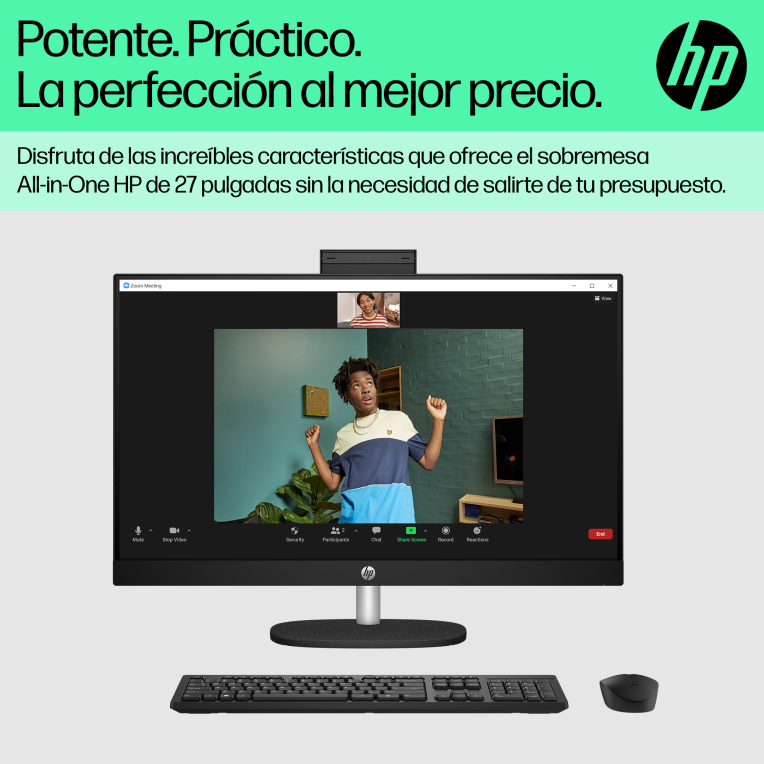 HP All-in-One 27-cr0090ns Intel® Core™ i5 i5-1335U 68.6 cm (27") 1920 x 1080 Pixeles PC todo en uno 16 GB DDR4-SDRAM 512 GB SSD FreeDOS Wi-Fi 6 (802.11ax) Blanco - detalle