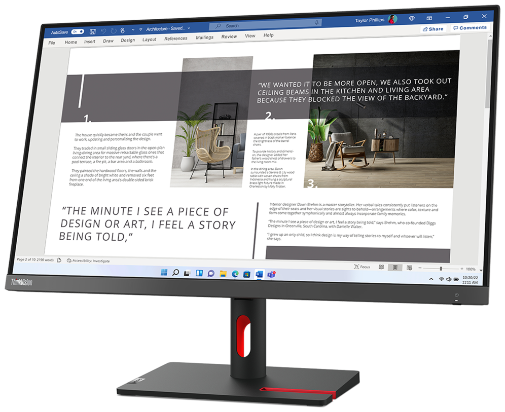 Lenovo ThinkVision S27i-30 pantalla para PC 68.6 cm (27") 1920 x 1080 Pixeles Full HD LED Gris - detalle