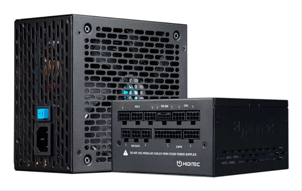 Hiditec GDX1050 v3 80PLUS GOLD ATX 3.1 PCIe 5.1 unidad de fuente de alimentación 1050 W 20+4 pin ATX Negro