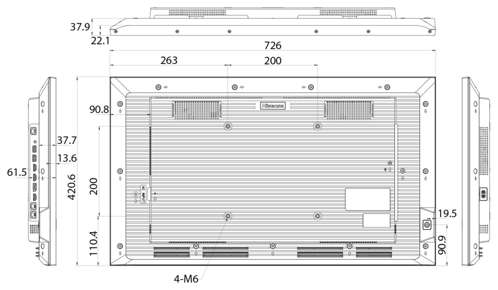 Hisense 32” Full HD IPS Digital Signage Display - 24/7 Operation Pizarra de caballete digital 81.3 cm (32") Wifi 500 cd / m² Negro Android 11 24/7 - detalle