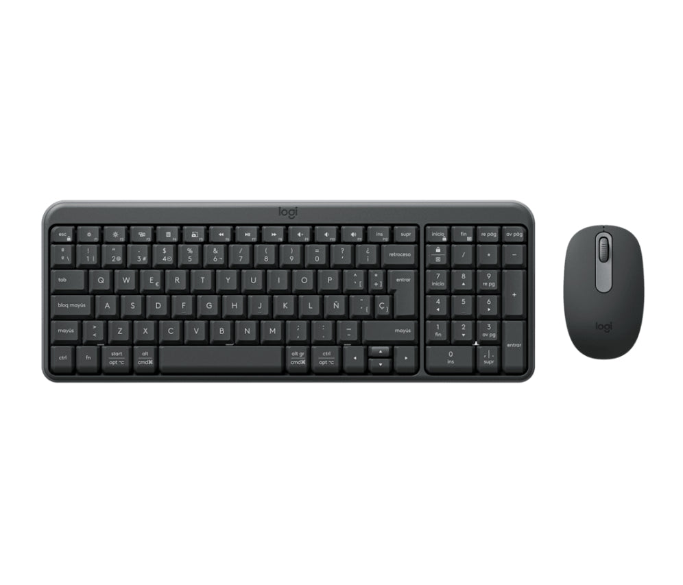 Logitech MK250 Compact Bluetooth Wireless Combo teclado Ratón incluido Universal RF Wireless + Bluetooth QWERTY Español Grafito