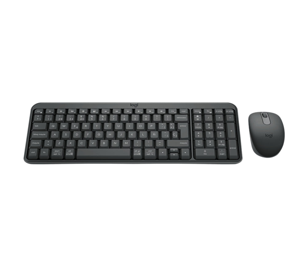 Logitech MK250 Compact Bluetooth Wireless Combo teclado Ratón incluido Universal RF Wireless + Bluetooth QWERTY Español Grafito
