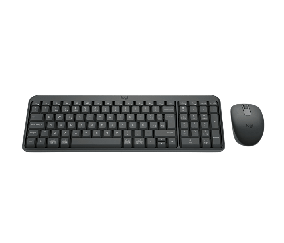 Logitech MK250 Compact Bluetooth Wireless Combo teclado Ratón incluido Universal RF Wireless + Bluetooth QWERTY Español Grafito - detalle