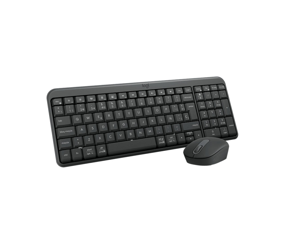 Logitech MK250 Compact Bluetooth Wireless Combo teclado Ratón incluido Universal RF Wireless + Bluetooth QWERTY Español Grafito