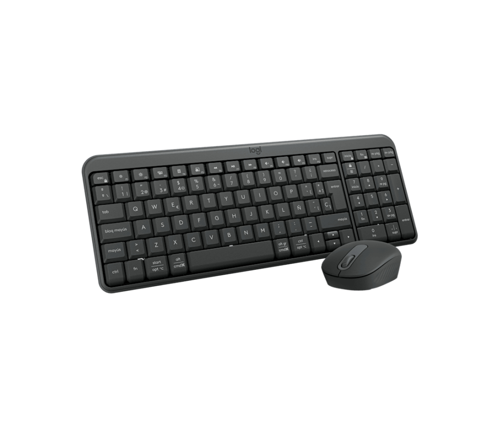 Logitech MK250 Compact Bluetooth Wireless Combo teclado Ratón incluido Universal RF Wireless + Bluetooth QWERTY Español Grafito - detalle