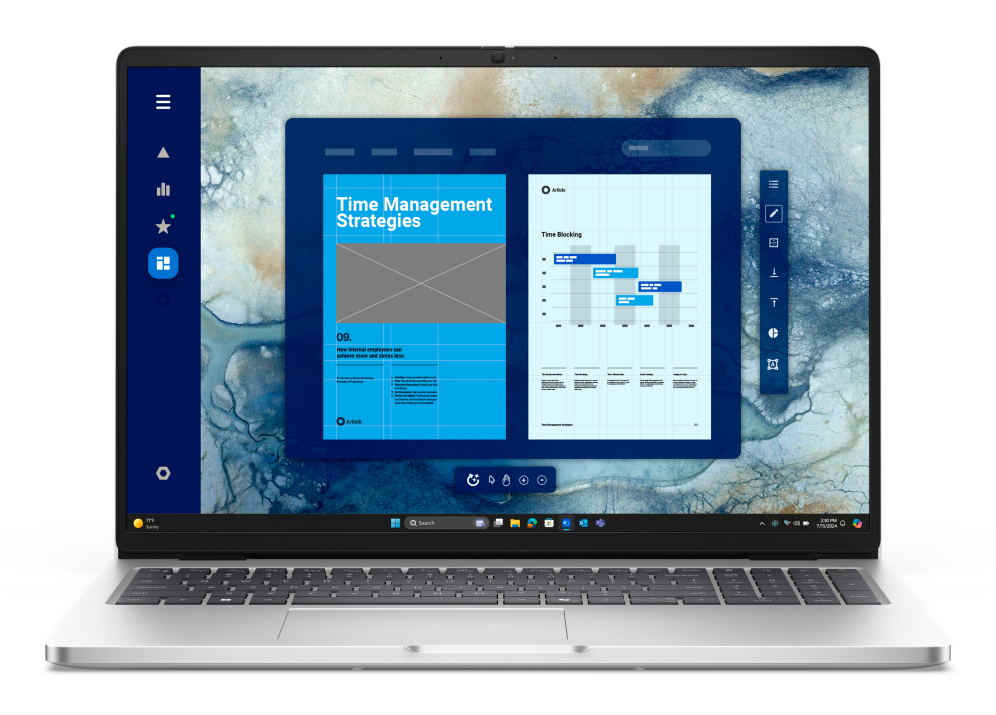 DELL Pro 16 PC16250 Intel Core Ultra 5 235U Portátil 40.6 cm (16") Full HD+ 16 GB DDR5-SDRAM 512 GB SSD Wi-Fi 6E (802.11ax) Windows 11 Pro Español Platino - detalle