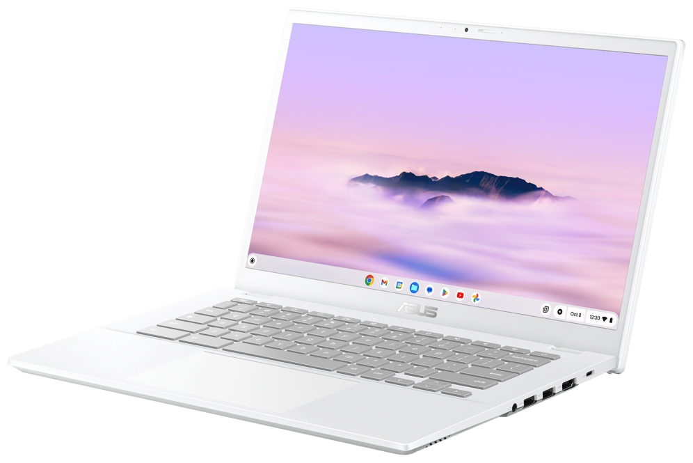 ASUS Chromebook Plus CX34 CX3402CVA-PQ1339 - Ordenador Portátil 14" Full HD (Intel Core 3 100U. 8GB RAM. 256GB UFS. Graphics. ChromeOS) Blanco Perla - Teclado QWERTY español - detalle