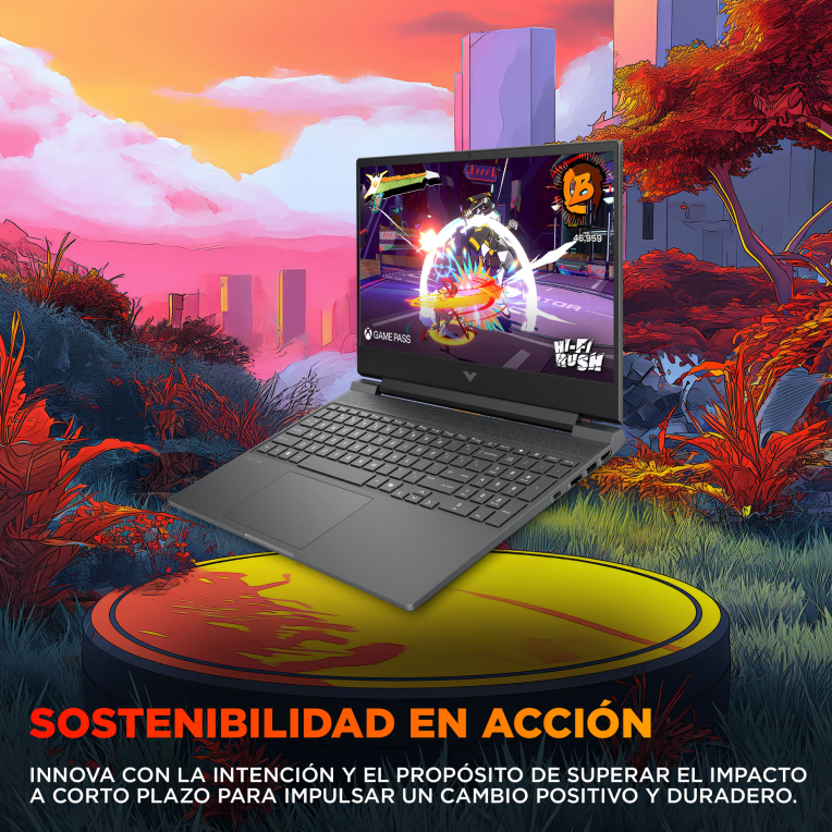HP Victus Gaming 15-fa2071ns Intel® Core™ i5 i5-14500HX Portátil 39.6 cm (15.6") Full HD 16 GB DDR5-SDRAM 512 GB SSD NVIDIA GeForce RTX 4050 Wi-Fi 6 (802.11ax) FreeDOS Negro - detalle