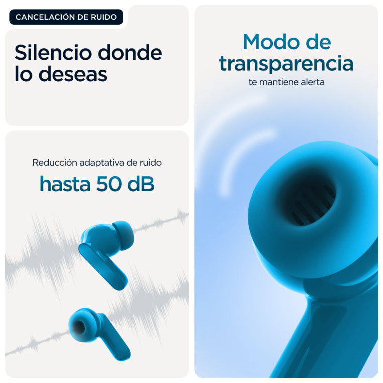 Auriculares intraauriculares Motorola Moto Buds Bass True Wireless Stereo (TWS) para chamadas/música, Bluetooth, azul