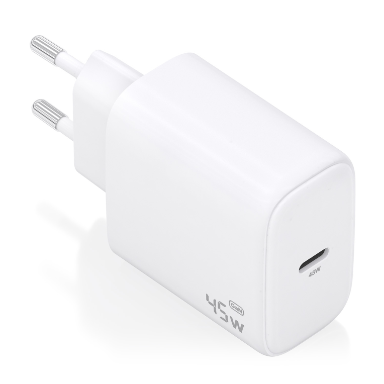 AISENS Cargador GaN 45W. 1xUSB-C PD3.0. Blanco - detalle