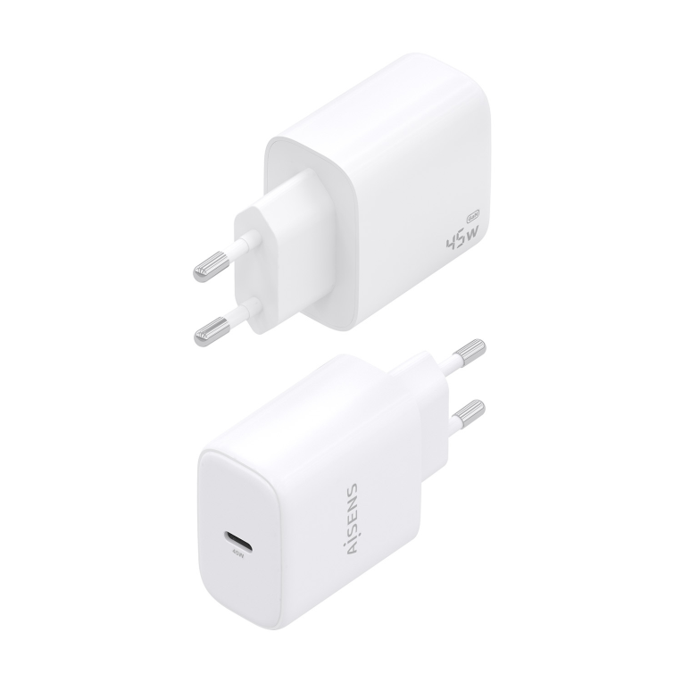 AISENS Cargador GaN 45W. 1xUSB-C PD3.0. Blanco - detalle