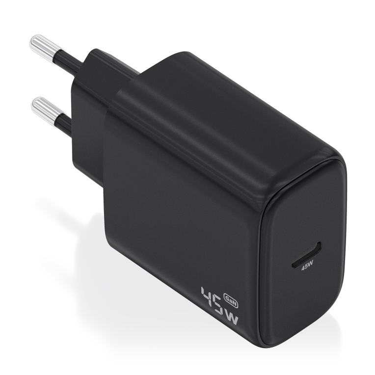 AISENS Cargador GaN 45W. 1xUSB-C PD3.0. Negro - detalle