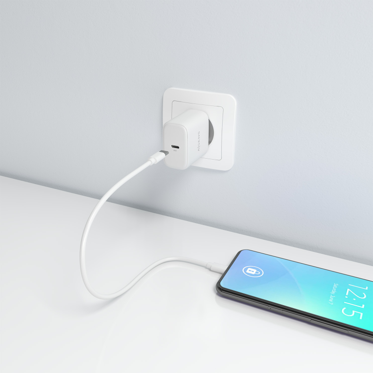 AISENS Cargador GaN 45W. 1xUSB-C PD3.0. Blanco - detalle
