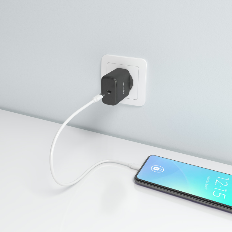 AISENS Cargador GaN 45W. 1xUSB-C PD3.0. Negro - detalle