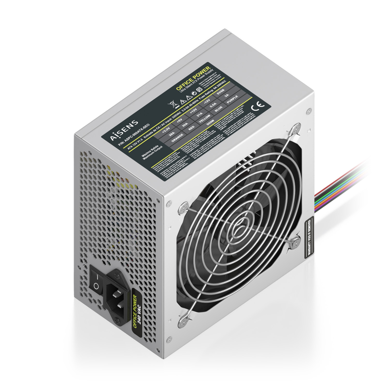 AISENS Fuente Alimentacion ATX 500W OEM. Plata - detalle