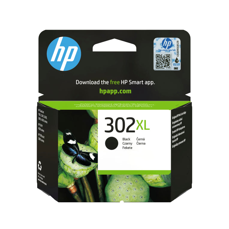 HP Cartucho de tinta original 302XL de alta capacidad negro