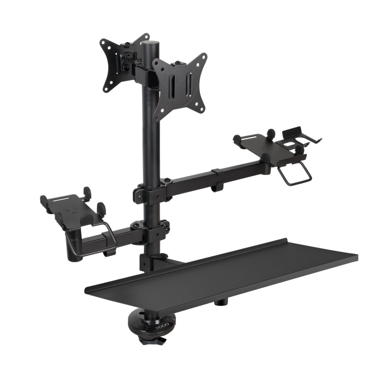 TooQ Soporte de Mesa para TPV/Impresora/Pantallas 17”-32”/Terminal/Lector/Teclado - detalle