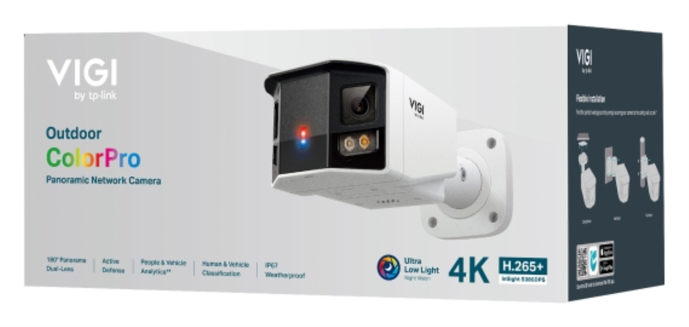 TP-Link InSight S385DPS Bala (forma) Cámara de seguridad IP Exterior 5456 x 1520 Pixeles Pared - detalle