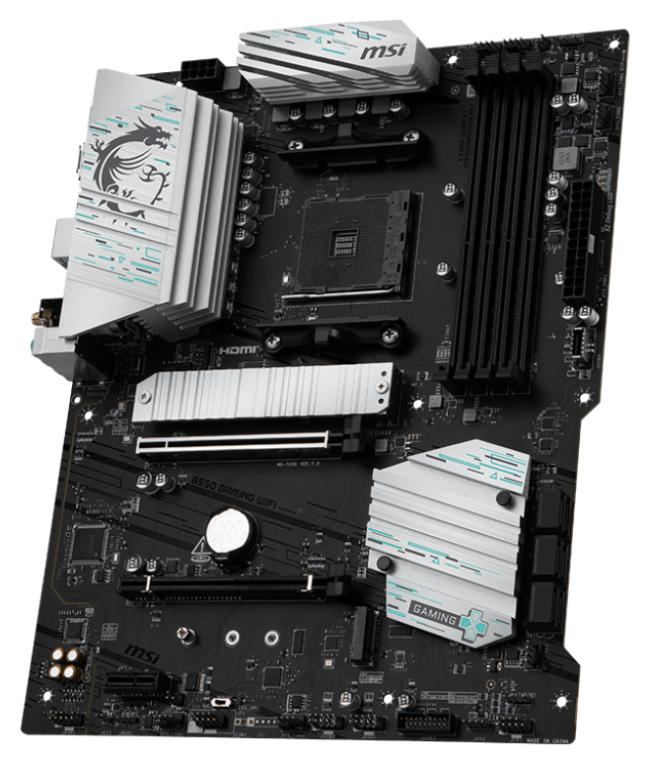 MSI B550 GAMING WIFI placa base AMD B550 Zócalo AM4 ATX - detalle