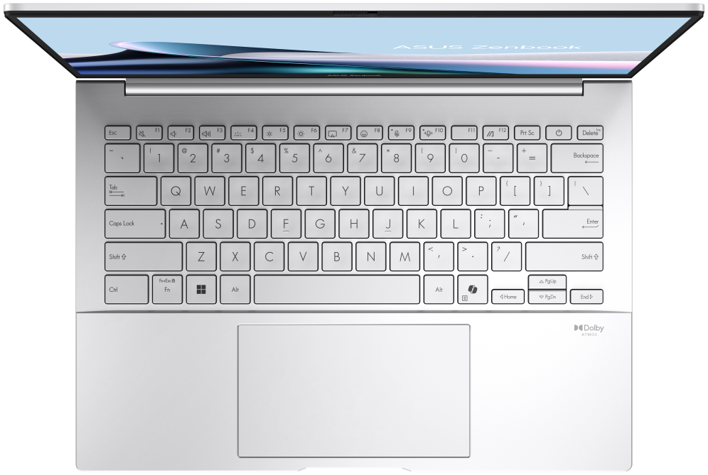 ASUS Zenbook 14 OLED UX3405CA-QD1244 - Ordenador Portátil 14" WUXGA (Intel Core Ultra 7 255H. 16GB RAM. 512GB SSD. Arc 140T. Sin Sistema Operativo) Niebla Plateada - Teclado QWERTY español - detalle