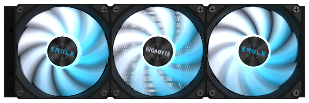 GIGABYTE EAGLE 360 Refrigeración Líquida para CPU - 3x120mm Ventiladores ARGB. pantalla LCD a color. DAISY-CHAIN. Compatible con Intel LGA 1851 y AMD AM5 - detalle