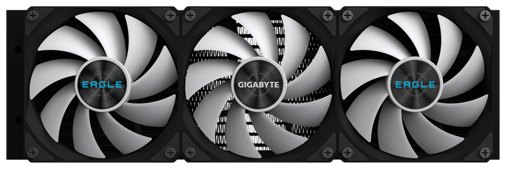 GIGABYTE EAGLE 360 Refrigeración Líquida para CPU - 3x120mm Ventiladores ARGB. pantalla LCD a color. DAISY-CHAIN. Compatible con Intel LGA 1851 y AMD AM5 - detalle