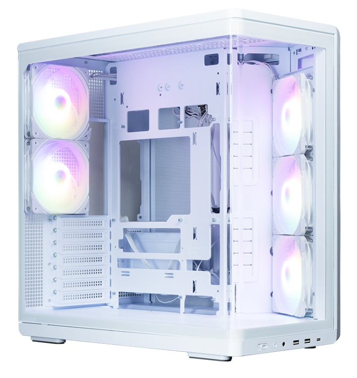 Zalman P60 WHITE carcasa de ordenador Midi Tower Blanco - detalle