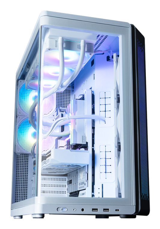 Zalman P60 WHITE carcasa de ordenador Midi Tower Blanco - detalle