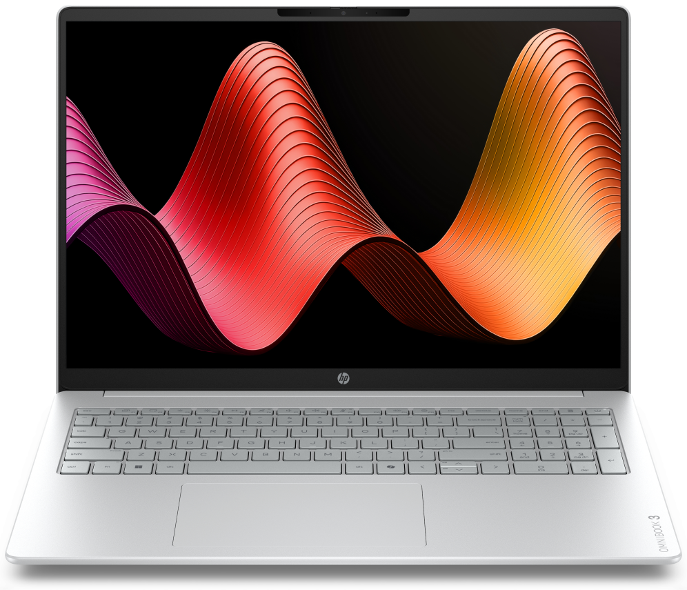 HP OmniBook 3 16-bu0064ns Intel Core 3 100U Portátil 40.6 cm (16") 2K 8 GB DDR5-SDRAM 512 GB SSD Wi-Fi 6 (802.11ax) FreeDOS Gris. Plata - detalle