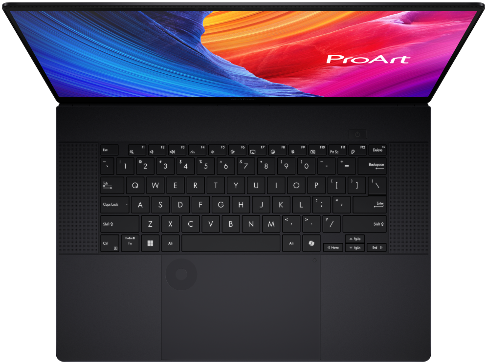 ASUS ProArt P16 OLED H7606WM-SR130W - Ordenador Portátil 16" WQXGA+ 120Hz (AMD Ryzen AI 9 HX 370. 32GB RAM. 2TB SSD. NVIDIA RTX 5060 8GB. Windows 11 Home) Negro Nano - Teclado QWERTY español - detalle