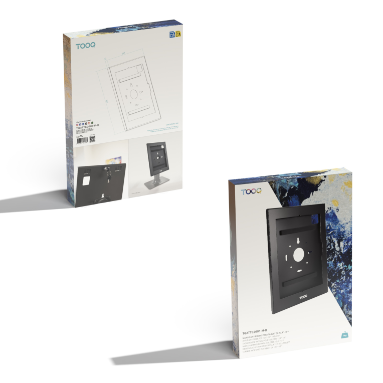 TooQ Marco Antirrobo para Tablets de 12.4” a 13”. Negro - detalle